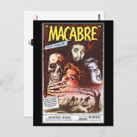 Vintager Horror - Postkarte (Vorne/Hinten)