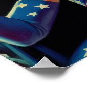 Vintager Horror Vampire Girl Poster (Ecke)