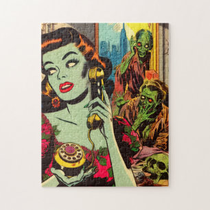 Vintager Horror Zombie Comicen Puzzle
