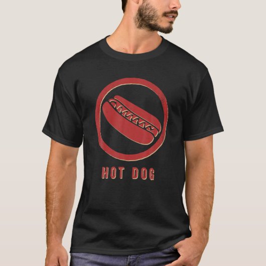 Vintager Hot Dog Retro T-Shirt (Vorderseite)