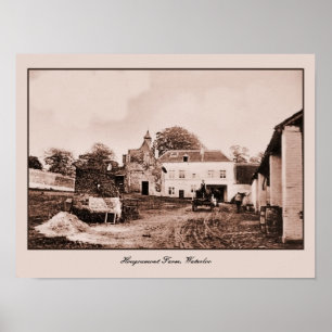 Vintager Hougoumont Bauernhof, Waterloo (klein) Poster