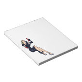 Vintager Hübscher Blonde Retro Glamour Pinup Notizblock (angewinkelt)