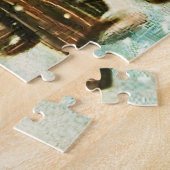 Vintager hübscher Schneeschuhwal und Vögel Puzzle (Seite)