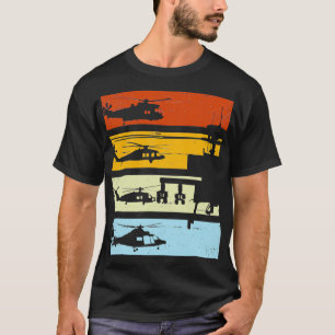 Vintager Hubschrauberpilot T-Shirt