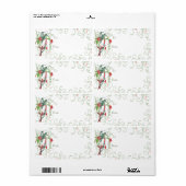 Vintager Humingbird Swirl Weihnachtsgeschenke Tags (Vorne)