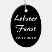 Vintager Hummer Champagner; Extravagantes elegante Keramikornament (Hinten)