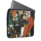 Vintager Hummer Champagner; Extravagantes elegante Laptopschutzhülle (Vorne Rechts)