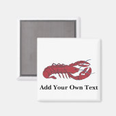 Vintager Hummer Magnet (Vorderseite/Rückseite)