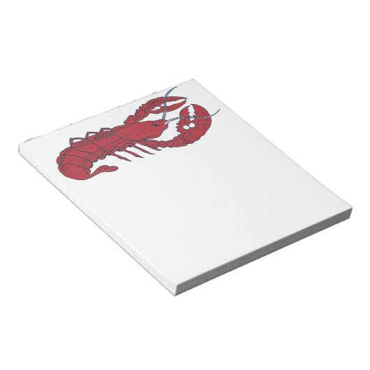 Vintager Hummer Notizblock (angewinkelt)