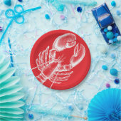 Vintager Hummer Pappteller (Party)