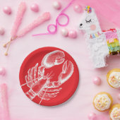 Vintager Hummer Pappteller (Party)