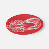 Vintager Hummer Pappteller (Schrägansicht)