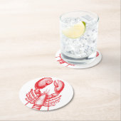 Vintager Hummer-Untersetzer Runder Pappuntersetzer (Vor Ort)