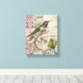 Vintager Hummingbird...gedehnte Leinwand (Insitu (Holzboden))
