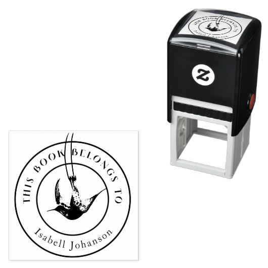 Vintager Hummingvogel aus der Bibliothek Permastempel (Beispiel)