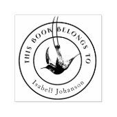 Vintager Hummingvogel aus der Bibliothek Permastempel (Design)
