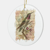 Vintager Hummingvogel Keramikornament (Links)