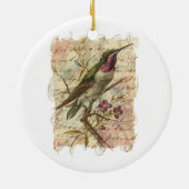 Vintager Hummingvogel Keramikornament (Hinten)