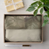 Vintager Hummingvogel und rosa Rosen Seidenpapier (Geschenk)