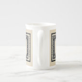 Vintager Hund aus Neufundland Porzellantasse (Rückseite)