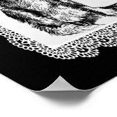 Vintager Hund Basket Stift Kunstposter Poster (Ecke)