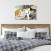 Vintager Hund Leinwanddruck (Insitu (Schlafzimmer))