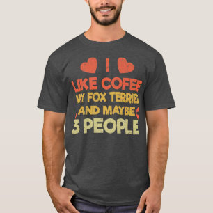Vintager Hund Lover Besitzer wie Kaffee-Liebe T-Shirt