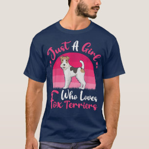 Vintager Hund Lover Nur ein Mädchen, die Lieben fü T-Shirt