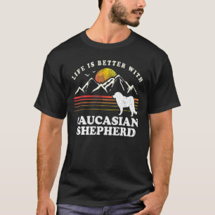 Vintager Hund-Mama-Vater T-Shirt
