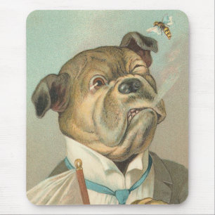 Vintager Hund Mousepad