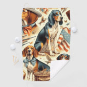 Vintager Hund nahtlos Golfhandtuch (Insitu)