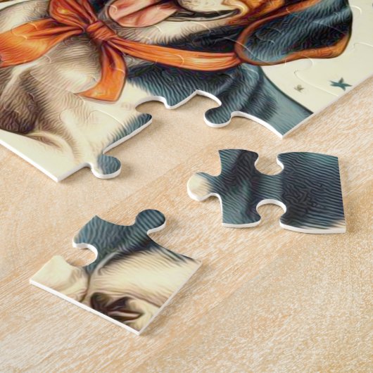 Vintager Hund nahtlos Puzzle (Seite)