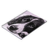 Vintager Hund Notizblock (Linke Seite)