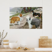 Vintager Hund Poster (Küche)