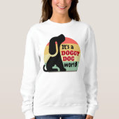 Vintager Hund Sweatshirt (Vorderseite)