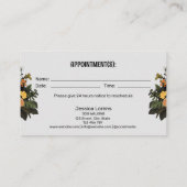 Vintager Hunde-Sitter Groomer Pet Care Termin Visitenkarte (Rückseite)