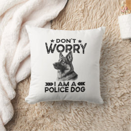 Vintager Hundebesitzer der deutschen Schäferpolize Kissen