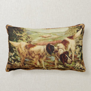 Vintager HundekissenThrow des 19. Jahrhunderts Lendenkissen