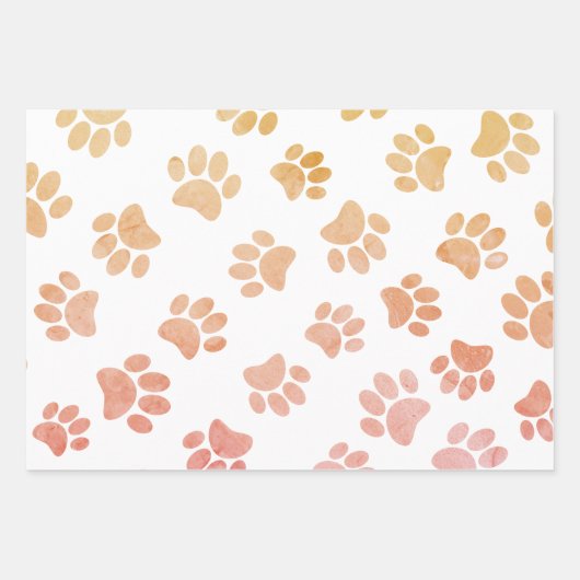 Vintager Hundetext Geschenkpapier Set (Vorderseite 2)