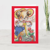 Vintager Hundewuchs Karte (Vorderseite)