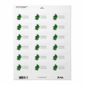 Vintager Husten von Holly Adressaufkleber (Vorne)