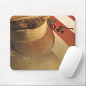 Vintager Hut, Fahne, Medaillenveteranen-Tagesmäuse Mousepad (Mit Mouse)