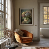 Vintager Hydrangea-Druckwand Kunst Poster
