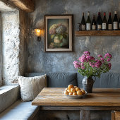 Vintager Hydrangea-Druckwand Kunst Poster