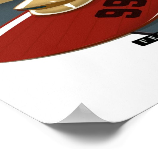 Vintager Hydroplane-Verband Poster (Ecke)