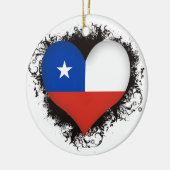 Vintager i-Liebe-Chile Keramikornament (Links)