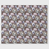 Vintager Iconic Weg 66 Geschenkpapier (Flach)