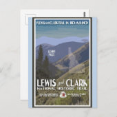 Vintager Idaho Lemhi Pass Postkarte (Vorne/Hinten)