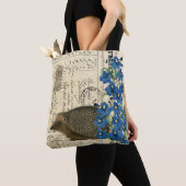 Vintager Igel, Französisches Dokument Schultertasc Tasche (Von Nahem)