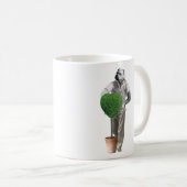 Vintager im Garten arbeitenhund Kaffeetasse (VorderseiteRechts)